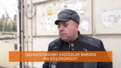 Qazaxıstandakı hadisələr haqda nə düşünürsüz? - Bakıda sorğu