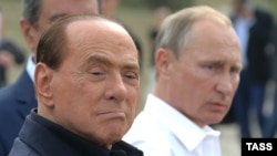 Vladimir Putin və Silvio Berlusconi 