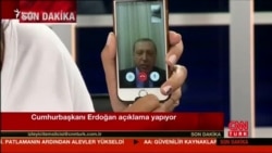 Erdogan canlı yayımda